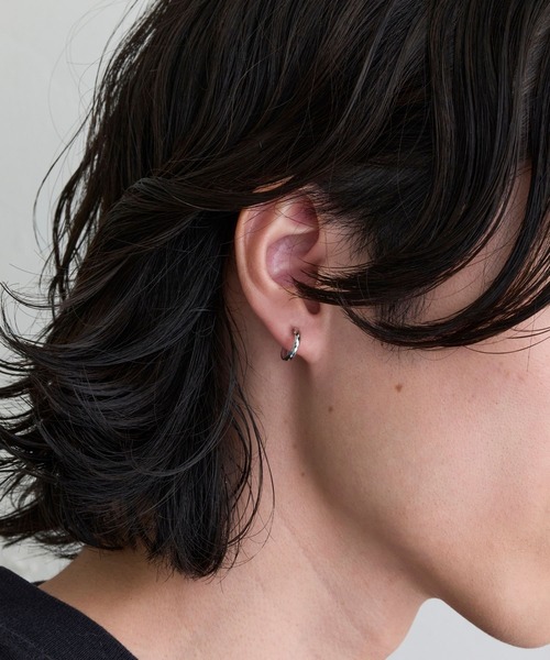 JUPITER ピアス 「K10」ダイヤモンドカットフープピアス「動画あり