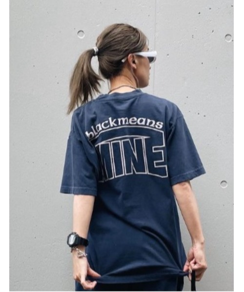 fridge tシャツ 「MINE」マイン MINE×BLACKMEANS ＃03 S/S T-SHRT NAVY