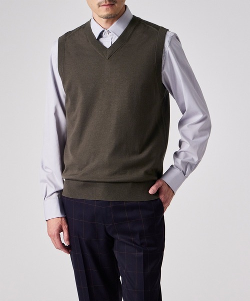 Paul Smith（ポール・スミス） ベスト ジレ ハイゲージ Vネックニット