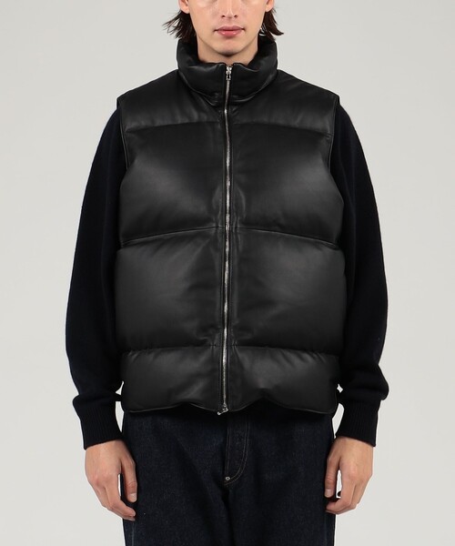 TOMORROWLAND（トゥモローランド） ダウンベスト ベスト ラムレザー