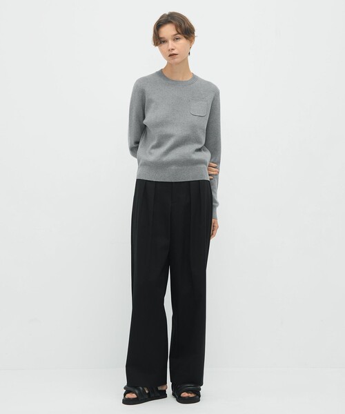 CABaN（キャバン） ニット セーター コットンカシミヤ ポケットプル