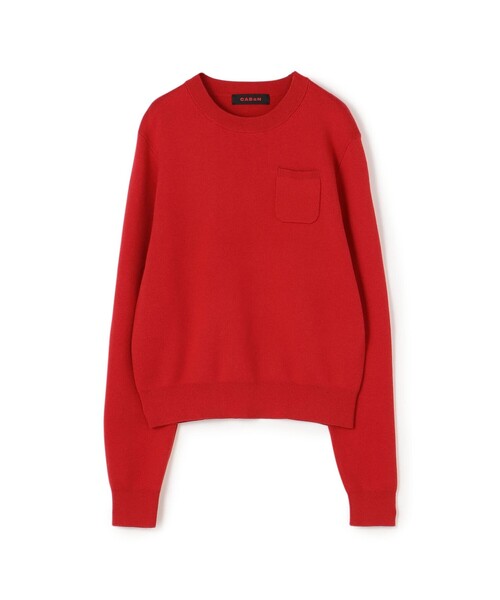 CABaN（キャバン） ニット セーター コットンカシミヤ ポケットプル