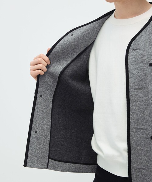 CABaN（キャバン） ジャケット ノーカラージャケット ウールコットン