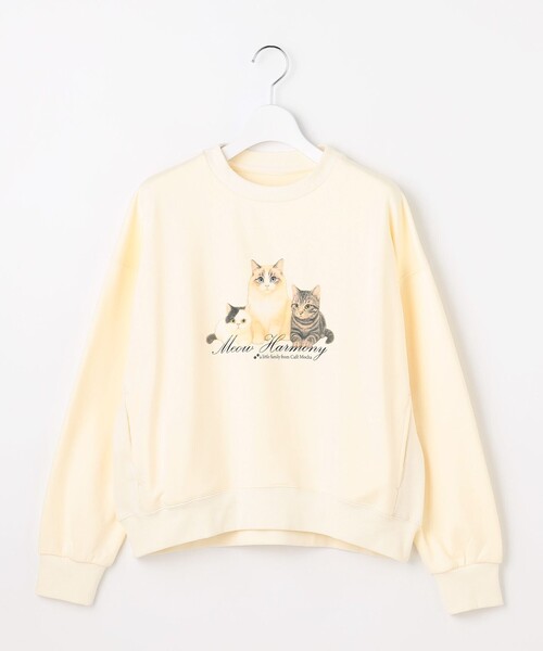 Feroux（フェルゥ） トレーナー スウェット 「洗える」猫ちゃん