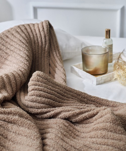 ブランケット もちもちホイップブランケット｜ストライプ│ダブル