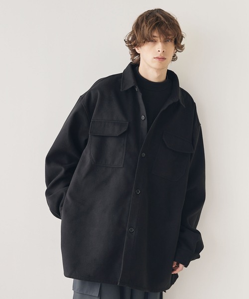 CTHY ブルゾン アウター メルトンCPOシャツジャケットアウター メンズ