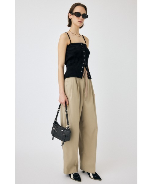 MOUSSY（マウジー） キャミソール FRONT BUTTON KNIT キャミソール