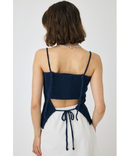 MOUSSY（マウジー） キャミソール FRONT BUTTON KNIT キャミソール