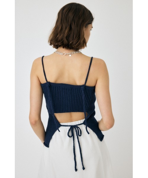 MOUSSY（マウジー） キャミソール FRONT BUTTON KNIT キャミソール