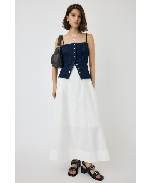 MOUSSY（マウジー） キャミソール FRONT BUTTON KNIT キャミソール