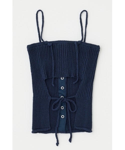 MOUSSY（マウジー） キャミソール FRONT BUTTON KNIT キャミソール