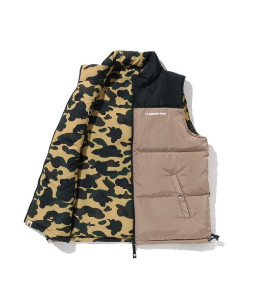 A BATHING APE（アベイシングエイプ） ダウンベスト ベスト 1ST CAMO