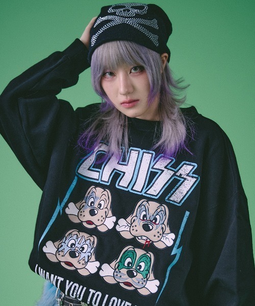 GALFY（ガルフィー） トレーナー スウェット A'GEM/9 × .kom ちぃ〜っ