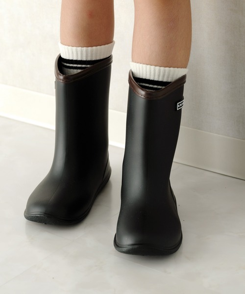 ZIーON（ジーオン） 長靴 レインブーツ パイピングラバーショート