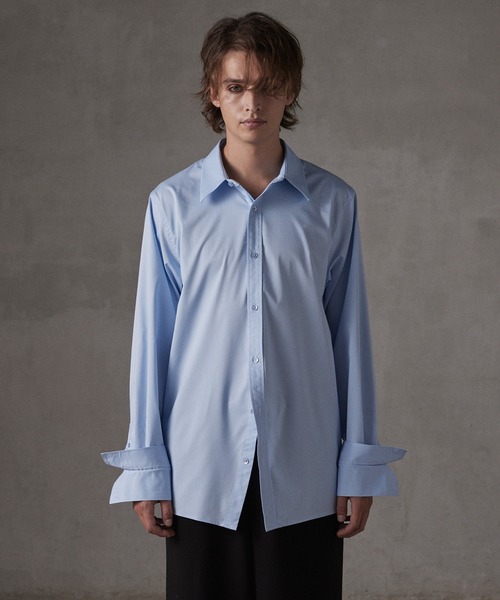 GRANCY シャツ 「GRANCY」DoublecuffsDesign Curveline Shirt / ダブル