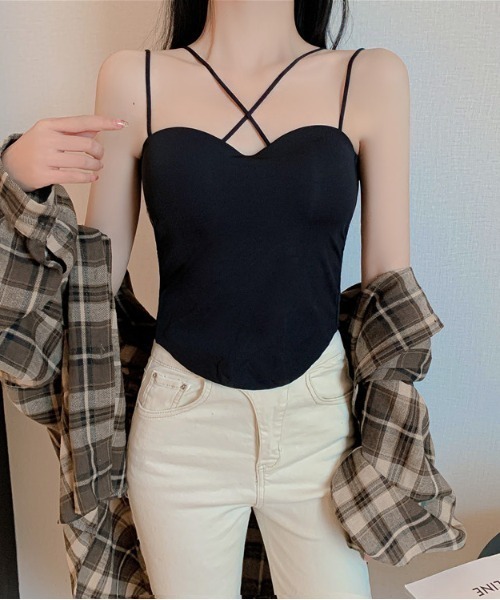 Per sist ence（パーシエンス） キャミソール フロントクロス