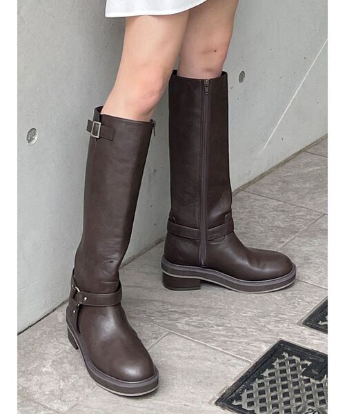 MURUA（ムルーア） ブーツ エンジニアロングブーツ レディース