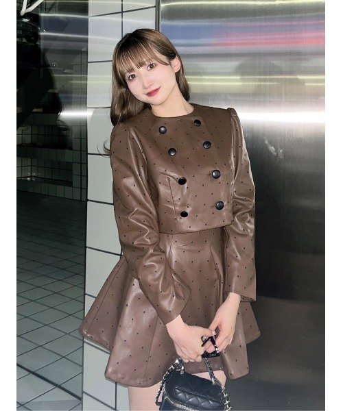 Darich（ダーリッチ） ジャケット テーラードジャケット ドットレザー