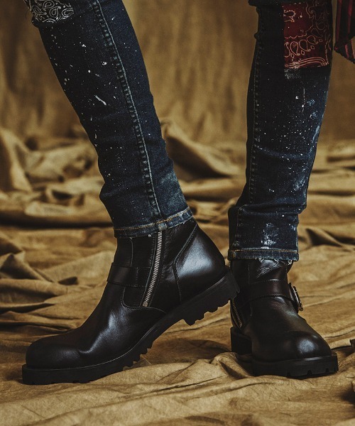 NO ID.（ノーアイディー） ブーツ mko12181-サイドZIPショート