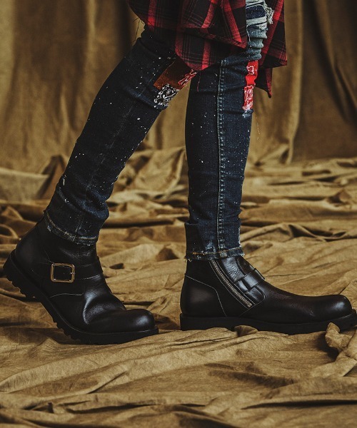 NO ID.（ノーアイディー） ブーツ mko12181-サイドZIPショート