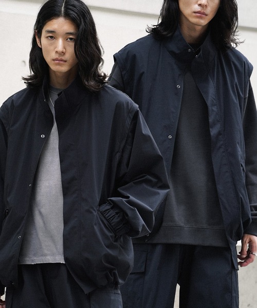 WYM LIDNM ブルゾン アウター MINIMAL 2WAY TRACK ZIP BLOUSON メンズ