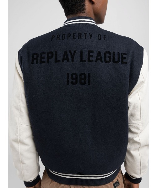 REPLAY（リプレイ） スタジャン レタリングスタジアムジャケット