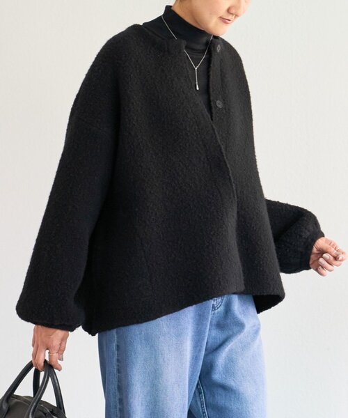 BEARDSLEY（ビアズリー） カーディガン パフ袖ニットコート レディース