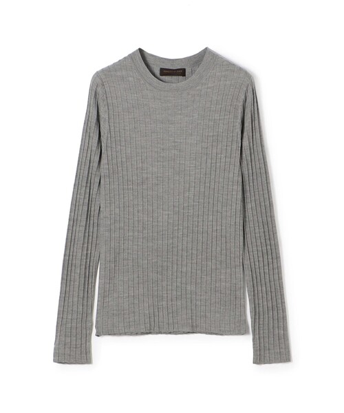 TOMORROWLAND collection ニット セーター カシミヤシルクリブ クルー