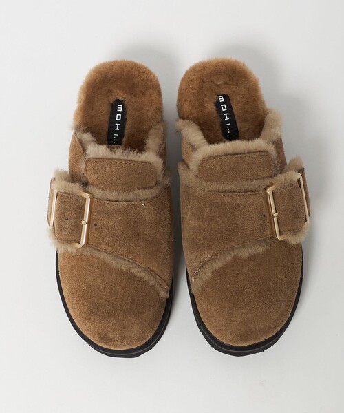 MOHI（モヒ） サンダル 「MOHI」スエード ビッグベルト ボストン