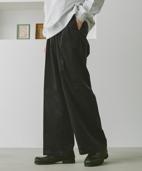 RAGEBLUE（レイジブルー） スラックス Center press corduroy semi