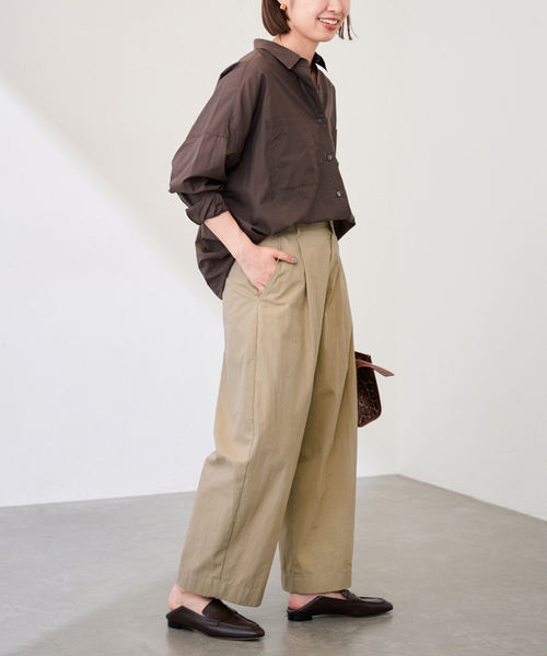 FRAMeWORK（フレームワーク） スラックス パンツ コットンナイロン