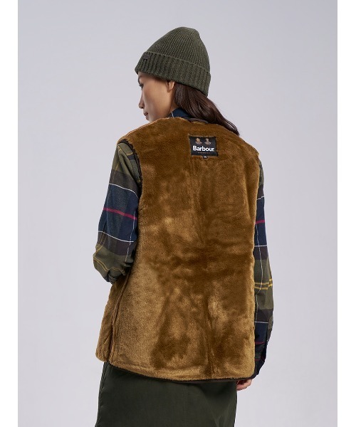 Barbour（バブアー） ベスト ジレ フロントジップ ファー ライナー