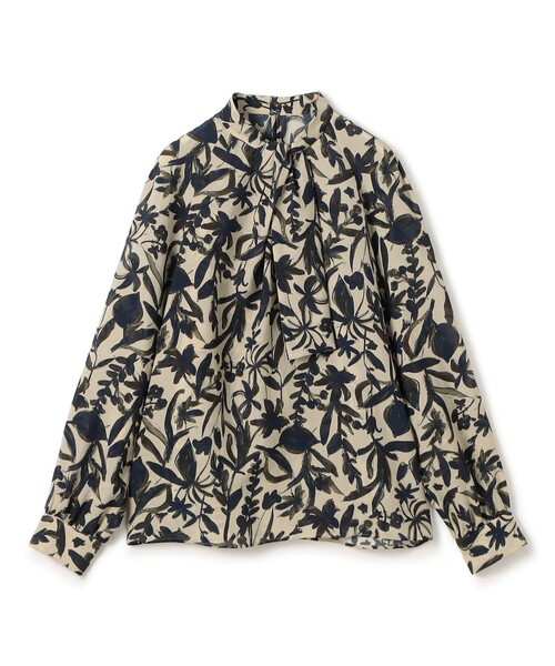 TOMORROWLAND collection ブラウス シャツ ホヤリーフプリント