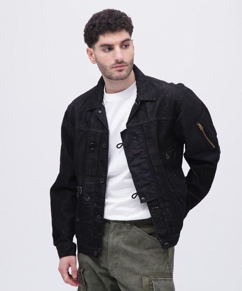 AVIREX（アヴィレックス） デニムジャケット gジャン 「CROSSOVER」G