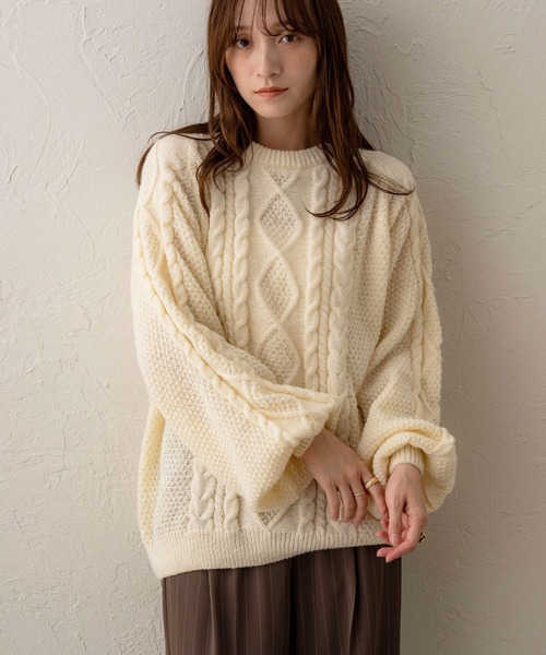 NOAHL（ノアル） ニット セーター 「NOAHL」ケーブルニット レディース