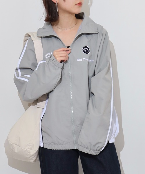 ナイロンジャケット 76Lubricants 裏メッシュ ナイロン切替ブルゾン