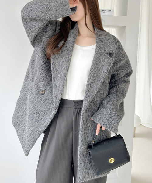 Ada. ジャケット テーラードジャケット シャギー ダブル ジャケット