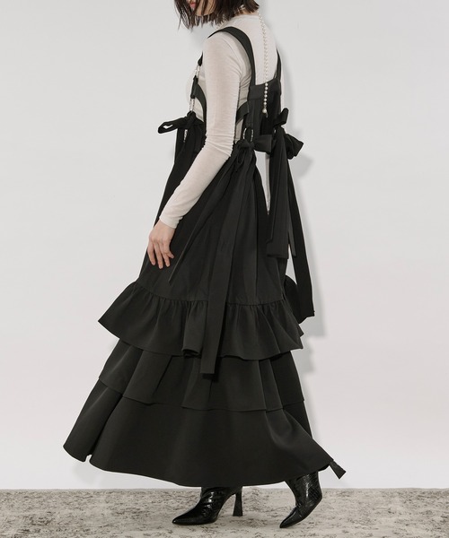 Ezick ベルト Ribbon noir 2way プリーツメロウハーネス レディース