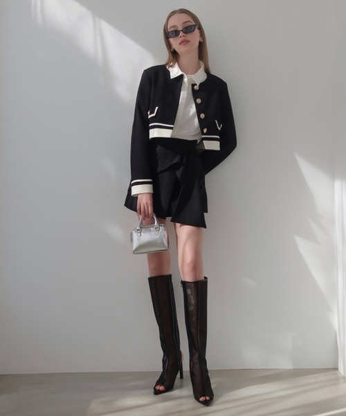 EIMY ISTOIRE（エイミーイストワール） ブーツ オープントゥシアー