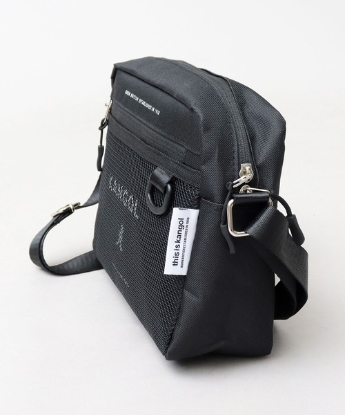 KANGOL（カンゴール） ショルダーバッグ メッシュポケット 横型