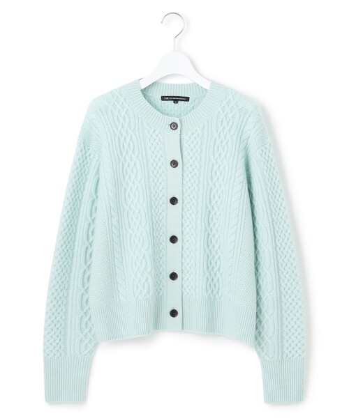 23区（ニジュウサンク） カーディガン カシミヤブレンド ケーブル