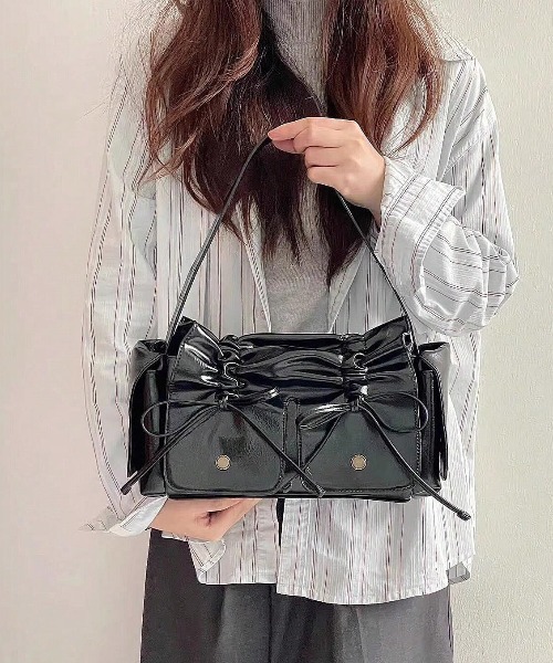 FREE STYLISTS ショルダーバッグ バッグ y2k バレエコア ダブルリボン