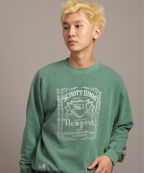 Schott N.Y.C（ショット） トレーナー スウェット SCHOTT-SQUARE LOGO