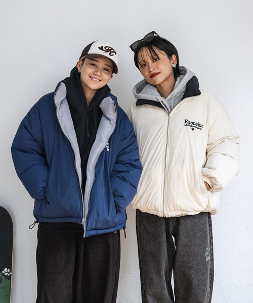 kaoyorinakami ダウンジャケット ダウン reversible down jacket