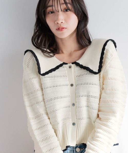 LOWRYS FARM（ローリーズファーム） ニット セーター BIGカラー