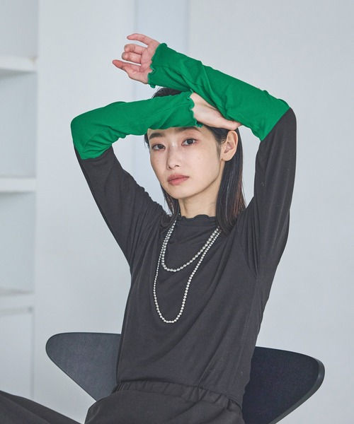 LAKOLE（ラコレ） tシャツ メローエッジハイネック長袖 / 615914