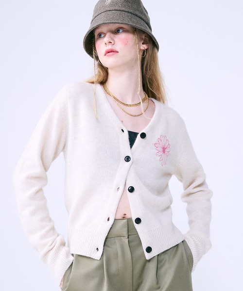 Mardi Mercredi（マルディメクルディ） カーディガン RACCOON BLENDED