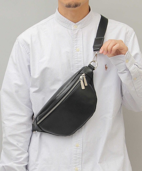 REGiSTA（レジスタ） ウエストポーチ スプリットレザー（牛床革