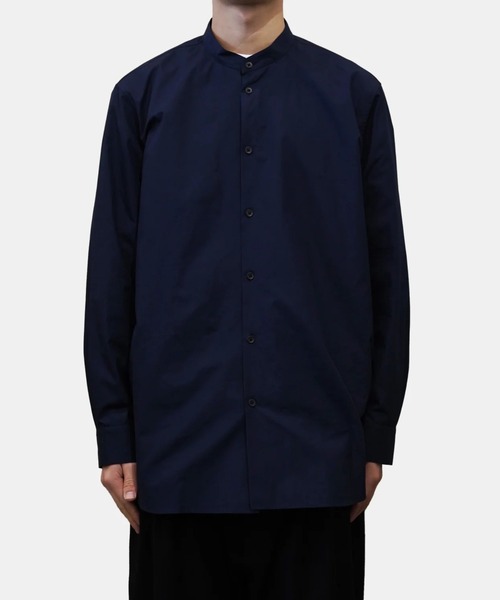 ATON（エイトン） シャツ SUVIN BROAD BAND COLLAR SHIRT メンズ
