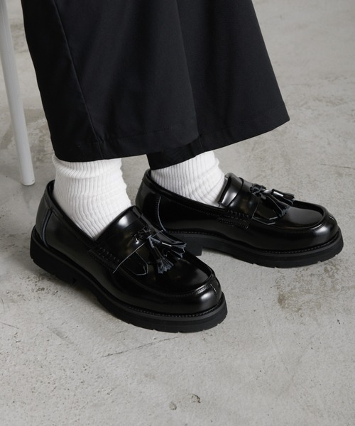 RUUBON ローファー 「RUUBON」split leather tassel loafer